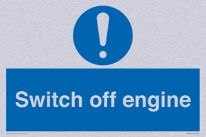 Switch off engine